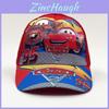 Cartoon Cars Pattern Childrens Baseball Cap Summer Sun Protection Breathable Sun Hat For Kids