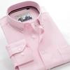 Oxford Shirts Men Striped Casual Men Shirts Long Sleeve England Style Big Size Shirts Men