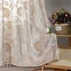 Sheer Floral Embroidered Tulle Curtain Panel Semi-Transparent Living Room Bedroom Kitchen US Farmhouse Style