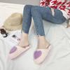 Fashion 2025 Home Slippers Women's Indoor fur Slippers Winter Ladies Slippers Cute Love Shape Female Shoes Female Girls Warm Slippers