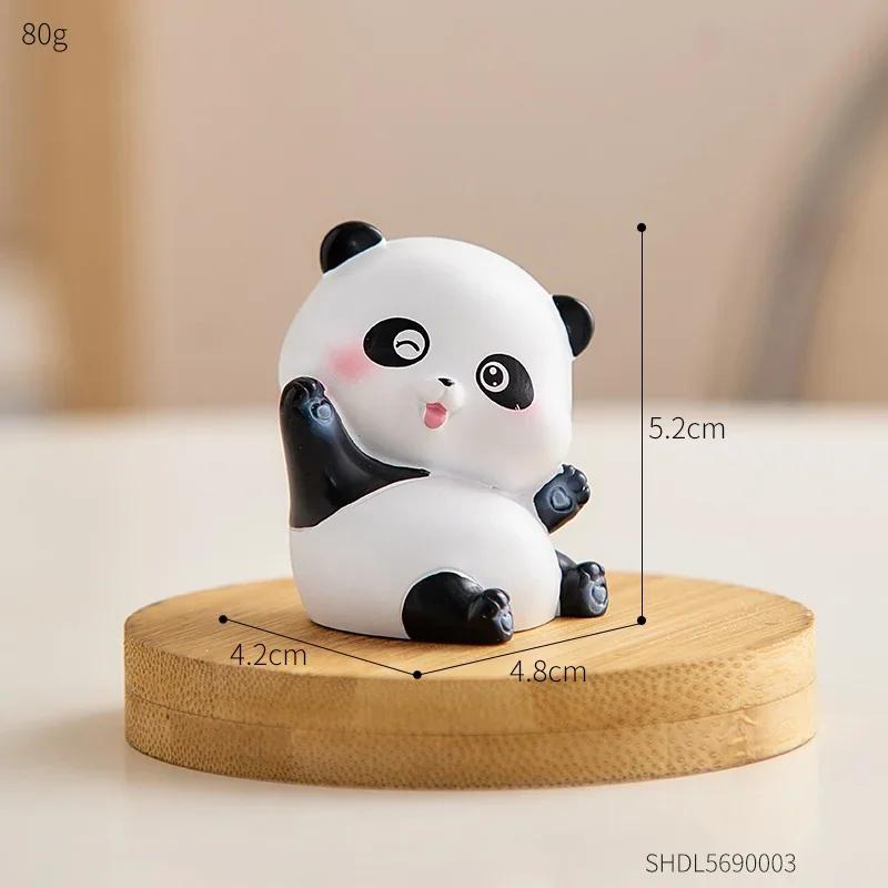 

Милые простые милые панды настольные декоративные фигурки компьютерный стол офисные украшения украшения для дома современный доктор подарок