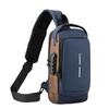 Men's Fashion Trend Simple Business Trip Commuting Bag Daily Versatile Contrasting Design Chest Bag