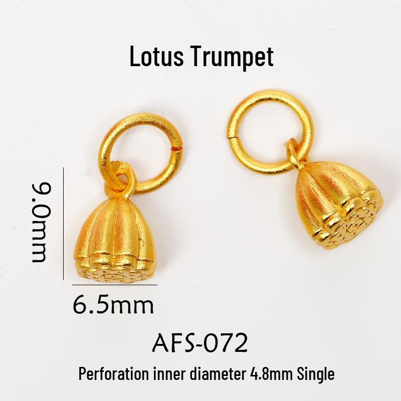 Vergoldetes antikes Schmuckset: Halskette, Armbänder & Perlenanhänger - Nicht verblassendes DIY-Zubehör