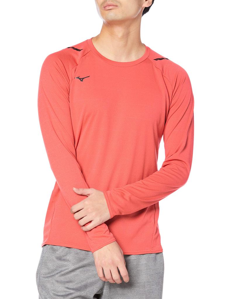 Mizuno Baked Apple Long Sleeve Training Size 32MA0540 Men's Shirt, 2XL,