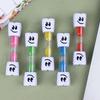 1Pc 2/3-Minute Plastic Timer Hourglass Plastic Creative Big-Eye Timer Children Tooth Brushing Sandglass Kitchen Timer Sand Clock