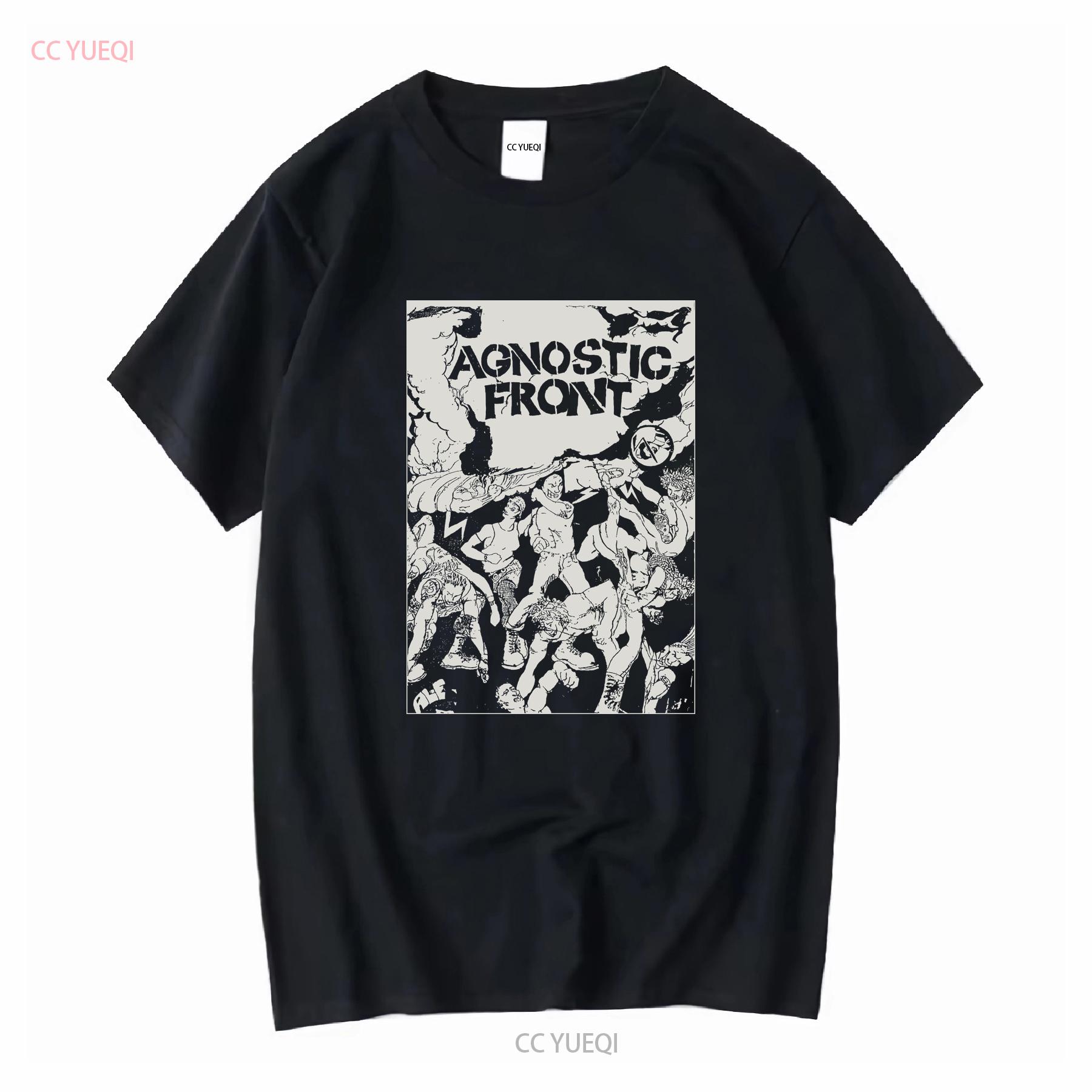 

Vintage 90s Agnostic Front Last Warning 1999 Hxc Music Rock T Shirt Rare vintage Washed Stretched Breathable Versatile homme 4XL