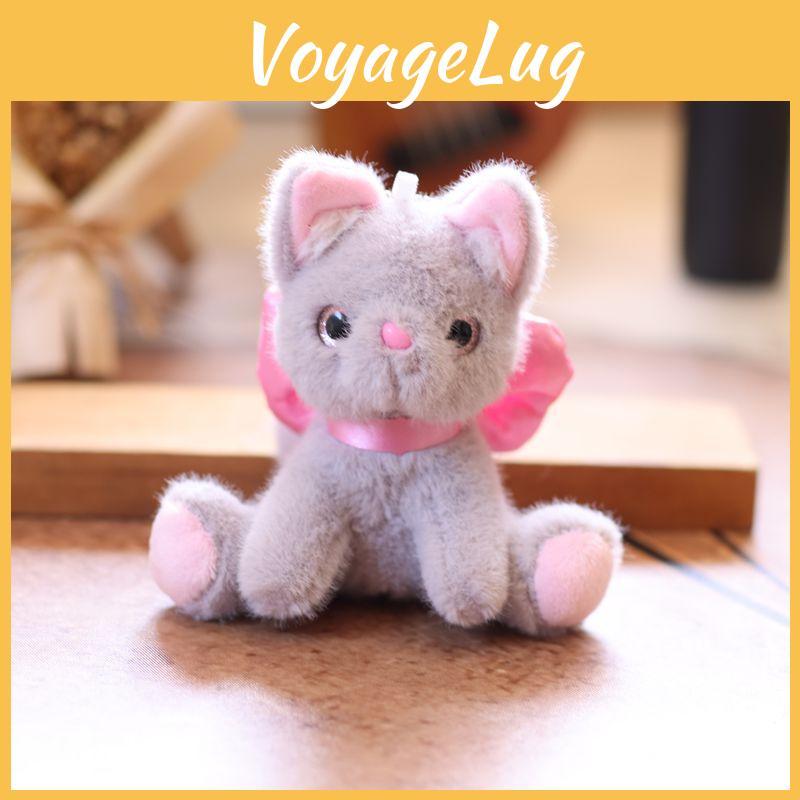 Plush Cat Bowknot Doll Pendant With Soft Material For Kids Room Decor And Gifts