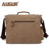 AUGUR Men's Retro Canvas Crossbody Bag with Large Capacity and Laptop Compartment