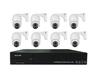 8-Channel 3MP POE Surveillance Camera Kit with Full-Color Night Vision, HD Outdoor, 360° PTZ Camera