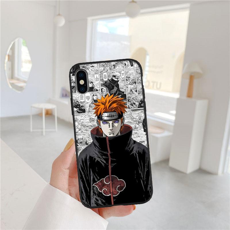 PP5 Anime Naruto Akatsuki Soft Shell Phone Case for Redmi Note 10 11 12 Pro Max 10S 10C 10T 11A 11S 12S 12C