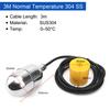 Stainless Steel Cable Float Ball Liquid Level Float Switch Durable Tank Level Sensor for Water