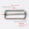 Stainless Steel Adjustable D-Ring Buckle - Copper Three-Speed Wire Pull Design