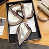 Fashion new cross small silk scarf women's headband Korean version spring, autumn and summer professional scarf small scarf square scarf headband