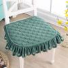 Non-Slip Pastoral Style Dining Chair Cushion 43x45cm Winter Student Cushion  Dormitory