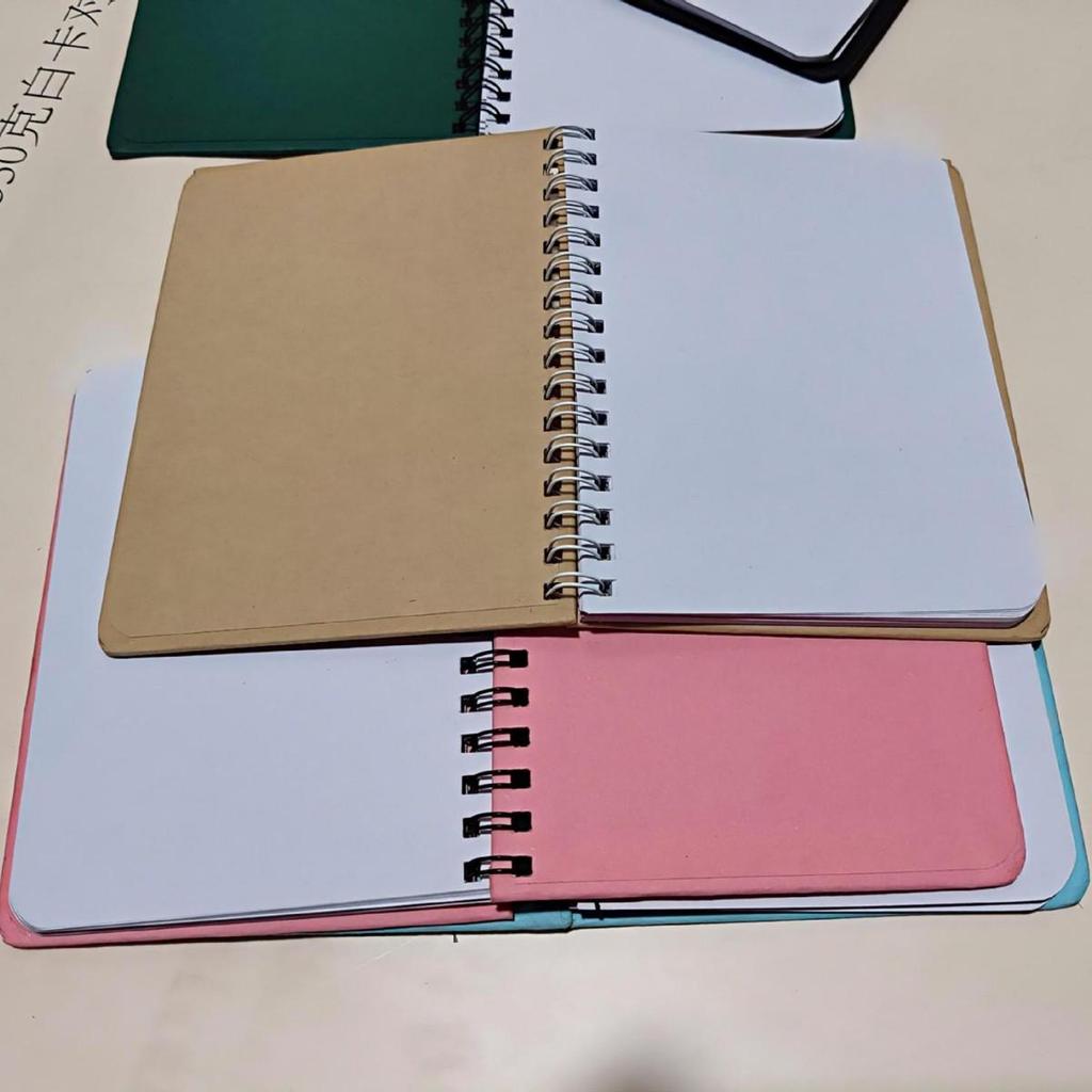 A6 Solid Color Spiral Notebook - Premium Business Diary & Student Sketchbook