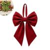 Christmas Pendant Red/Green Velvet DIY Bows High-end Xmas Ornaments Accessories Christmas Decorate Home TreeHanging W0R5