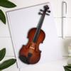 Miniatyrfiolmodell i trä Mini Musikinstrumentmodell Prydnader Med Presentförpackning