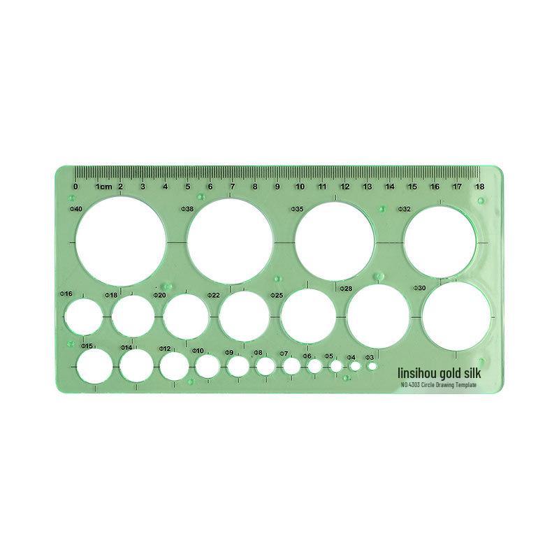 Golden Monkey 4303 Multifunctional Circle Drawing Template Ruler for Students