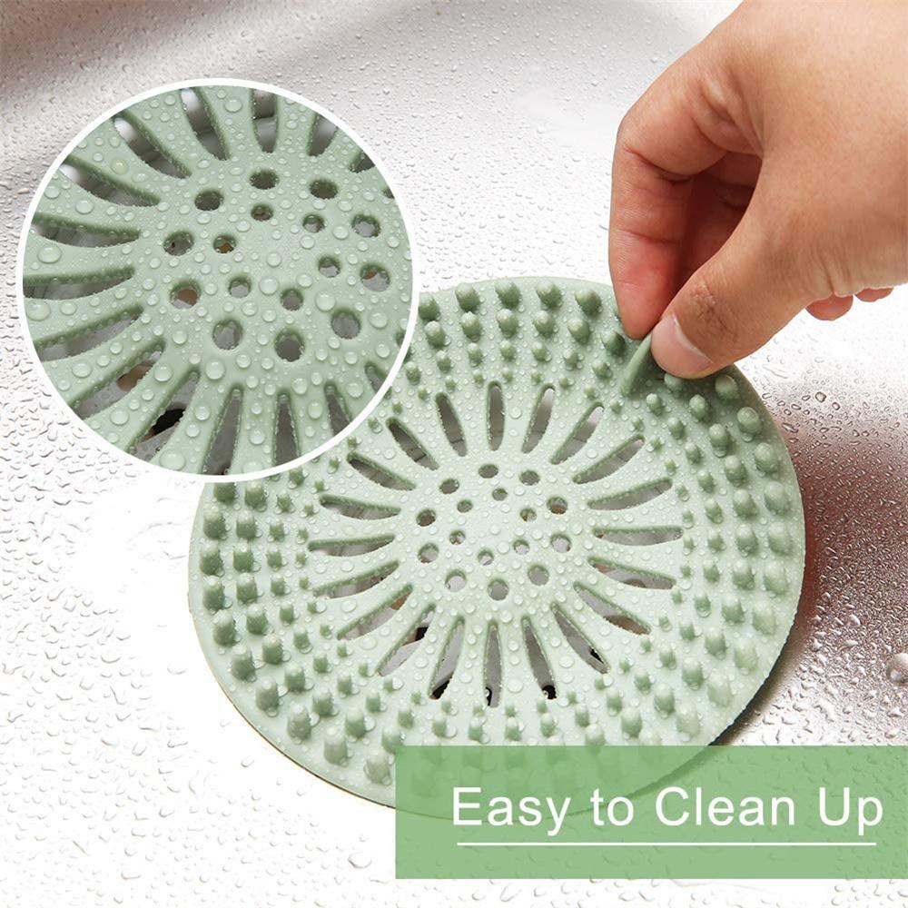 Kitchen and Bathroom Sink Floor Drain Hair Filter Plug Sewer Filter Sink Anti-clogging Five-color Pack