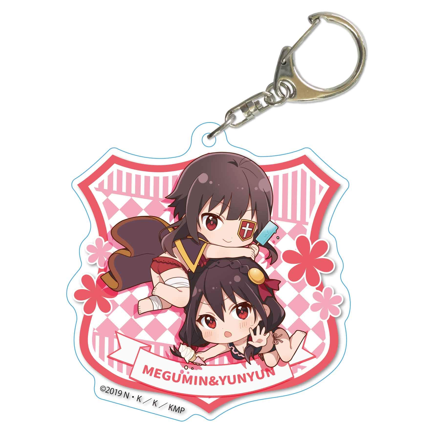 

Blessing on this Wonderful Megumin Yunyun Pukashu Large Acrylic Keychain Swimsuit KonoSuba God s World! Movie & Ver.