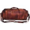 Große Reisetasche aus echtem Vintage-Ziegenleder, handgefertigt, für Fitnessstudio, Wandern, Vintage-Braun, Tragetasche für alle echten Reisetaschen