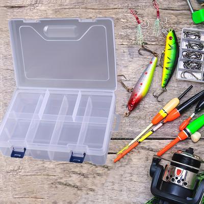 Removable Luya Bait Fishing Gear Box 2 Pcs Double 8-cell Plastic Storage Large Desktop Organizer for Fishing138
