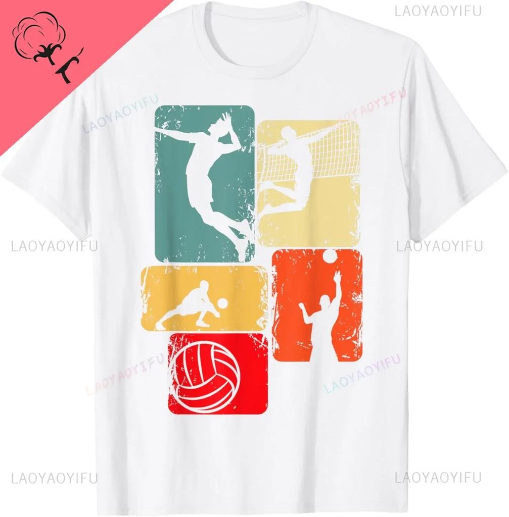 Volleyball Boys Men Youth TShirt Cotton Print Original Design Gifts T Shirts Unisex Summer Streetwear Tops Camiseta