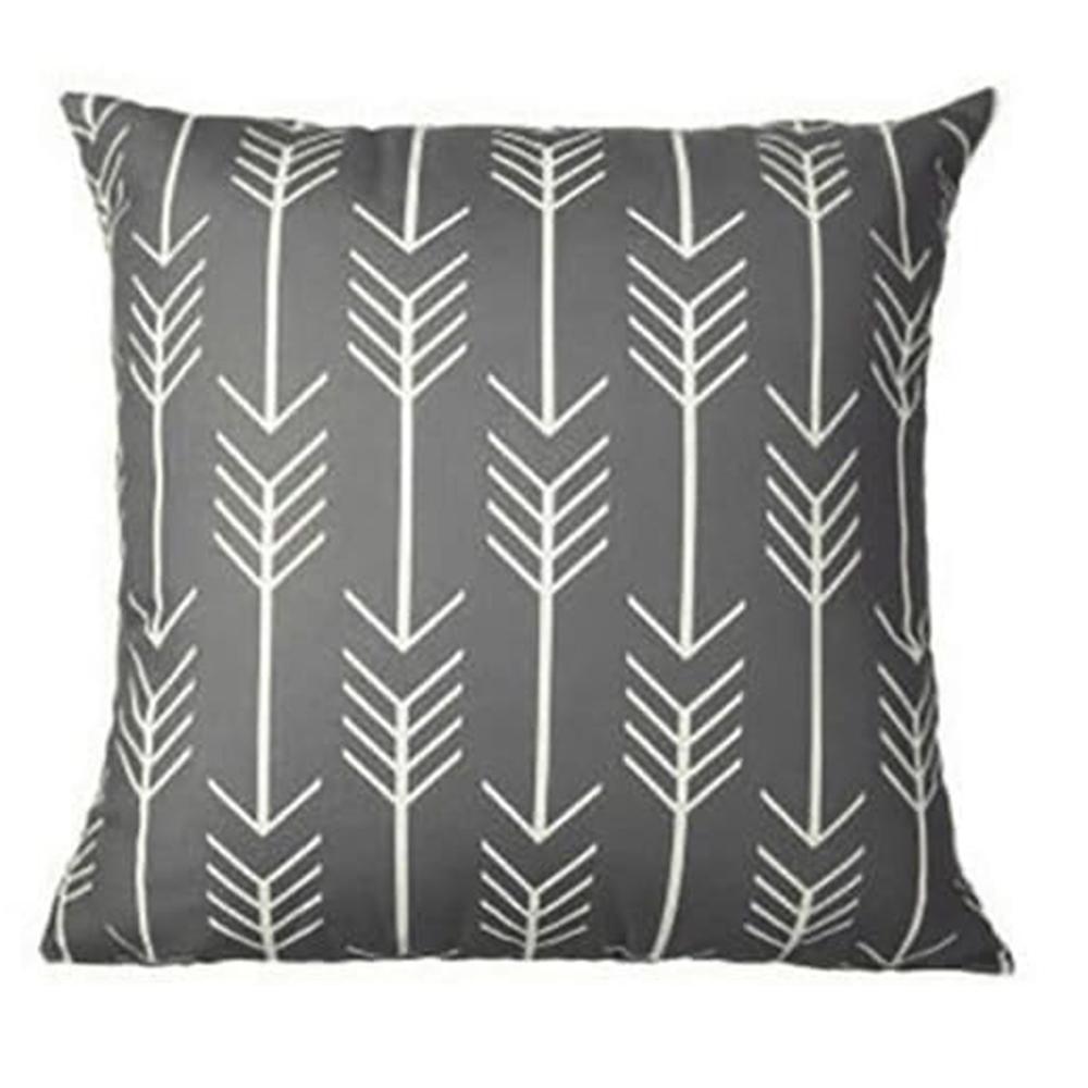 Gray Geometric Patterned Pillowcases, Modern and Stylish DecorLiving Room Sofa Cushion Cover,  Bedroom Room Decoration