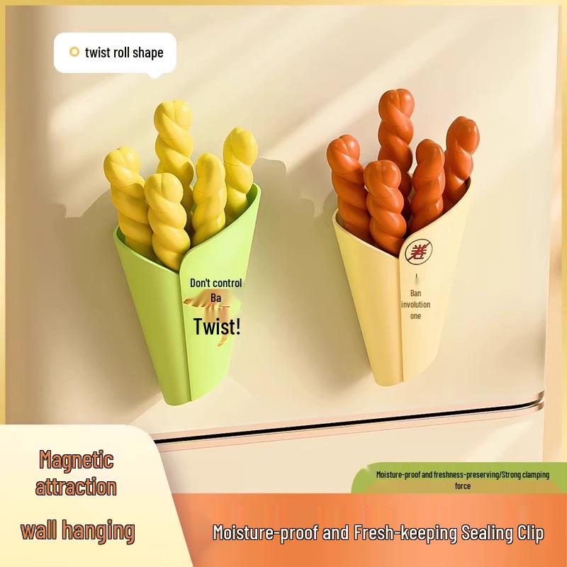 

Newcomer Exclusive: Magnetic Twist-Shaped Moisture-Proof Sealing Clip for Fresh Storage