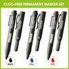 TRACER Clog-Free Construction Marker Kit with TRACER Site Holster (All-Purpose Markers perfect for shiny and dusty surfaces.) - Black, Blue, and Red