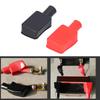 KIMISS 2pcs Terminal Cover, Universal Positive Negative Post Stud Cap Rubber Flexible Terminal Cap Insulated Protective Boots
