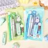 Cartoon School Stationery Set 6 Color Pens Cartoon Stationery Set  Desktop Organizer