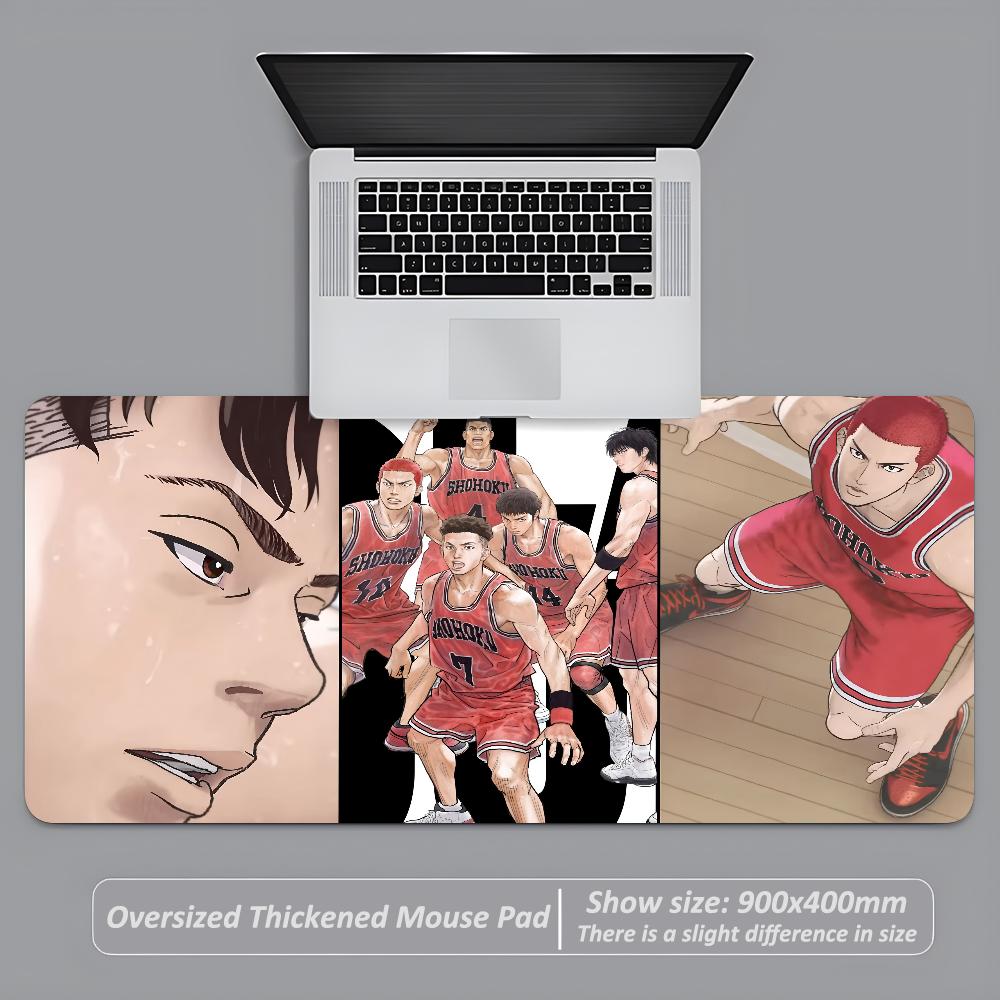 Gaming Mouse Pad Large Desk Mat Antislip Stitched Edges Basketball Sports Anime Team Print Keyboard Mat for Gamers