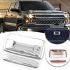 Chrome Tailgate Handle Bezel Cover Trim For 2014-2020 Chevy Silverado GMC Sierra