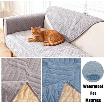 Wasserdichte schmutzabweisende einfarbige Haustierbettdecke Hund/Katze Decke/Matte mit rutschfester Unterseite Mehrzweck für Bett/Sofa/Möbel Betten