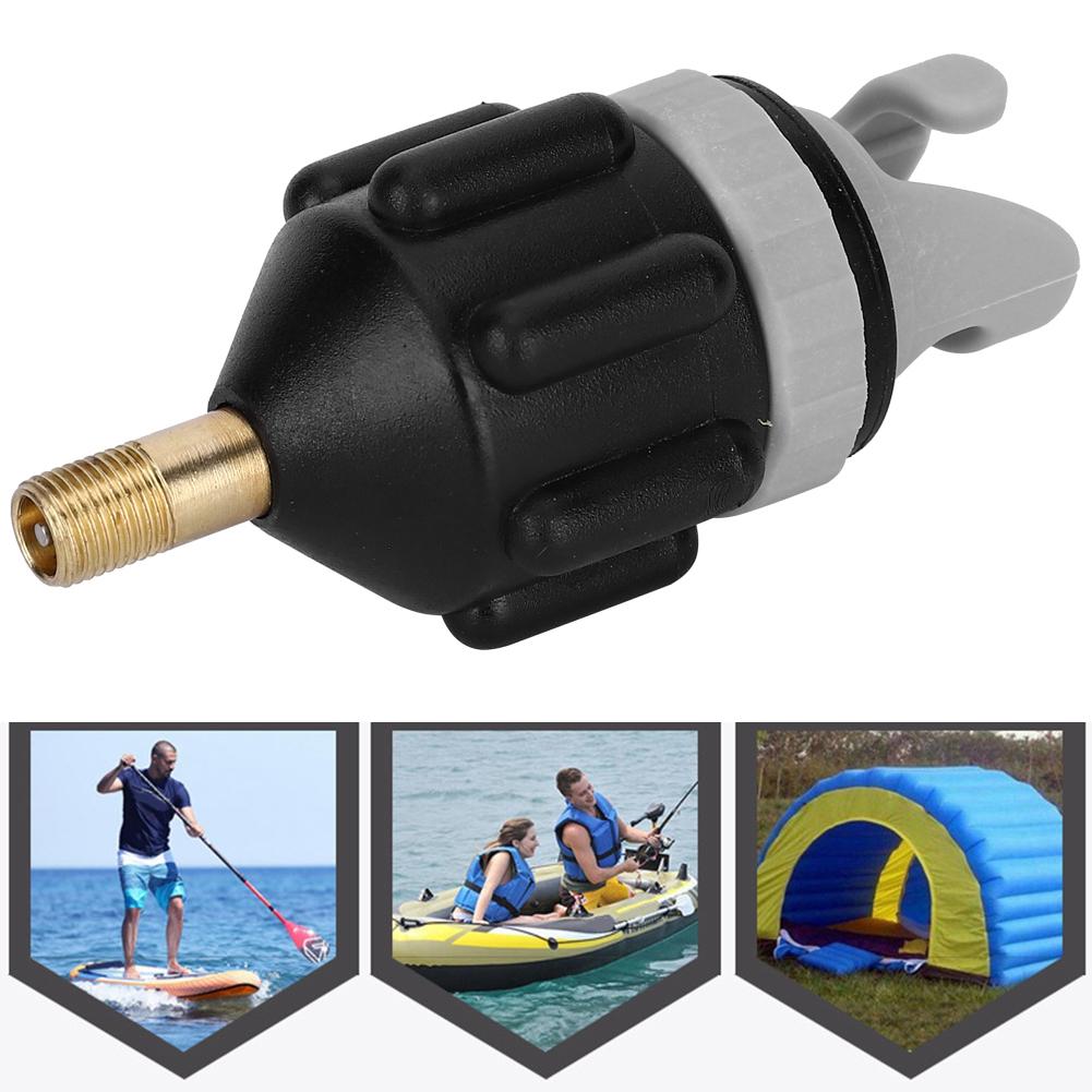 2Pcs Air Pump Inflator Surfboard Paddle Board Canoeing Adapter Heads Accessory