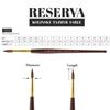 Escoda Reservoir 1212 Series Artist Watercolor Short Size Round Brush, Handle, 0,