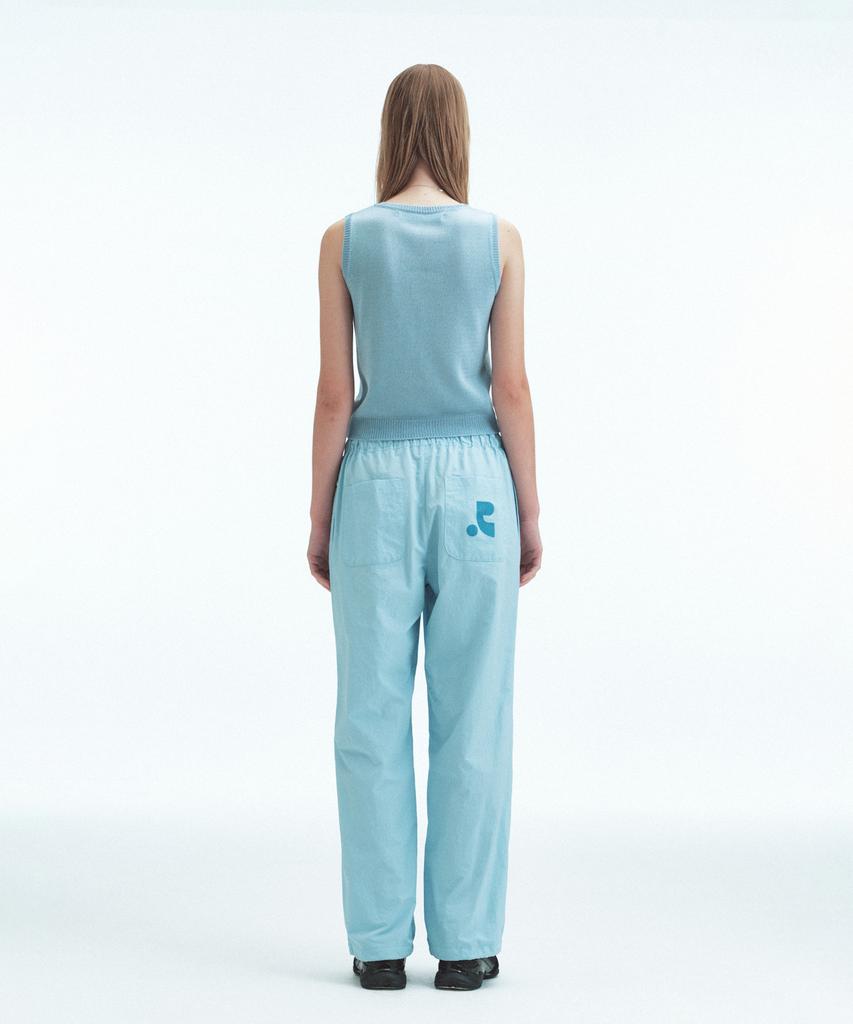 REST&RECREATION Half Button-Up Knit Vest - Sky Blue