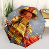 Firefighter Automatic Folding Umbrella 8 Ribs Lightweight Design, Durable Iron Frame, Compact and Portable, Ideal Birthday or Christmas Gif