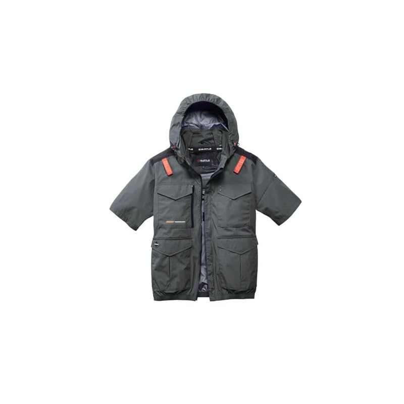 [BURTLE] [Burtle] Aircraft Short-Sleeve Blouson (Fan Not Included) AC2106 High Back AIRCRAFT L 53 Storm Gray
