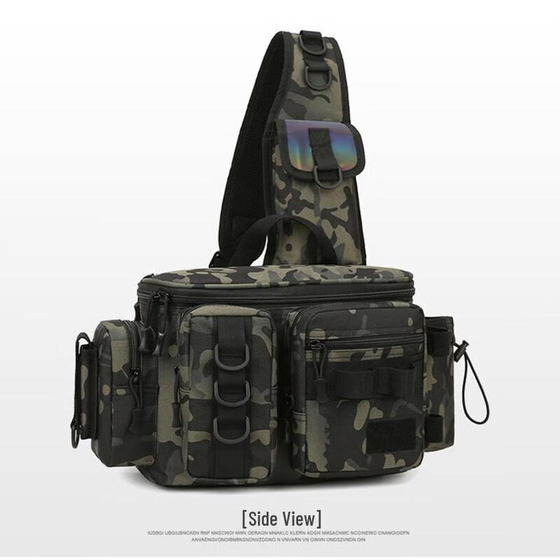 Brangdy Multifunctional Fishing Lure Bag with Rod Holder