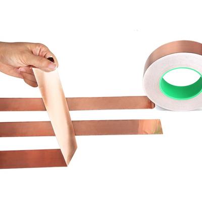 1 Roll Self-Adhesive DIY Crafts Shielding Tape High Temperature Resistance Copper Foil Tape Versatile 20m
