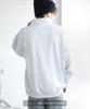 [IMPROVES] [SIDEWAYSTANCE] Thick Embroidered Circle Logo Fleece Half-Zip Sweatshirt
