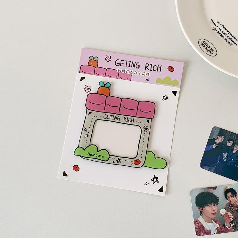 Cartoon Fruit Acrylic Fridge Magnet Photo Frame Diy Photo Wall Decor