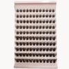 20D Hot Melt Cluster Lashes - Dense Three-Row Style, 10-Piece Curled High-Quality Segmented False Eyelashes