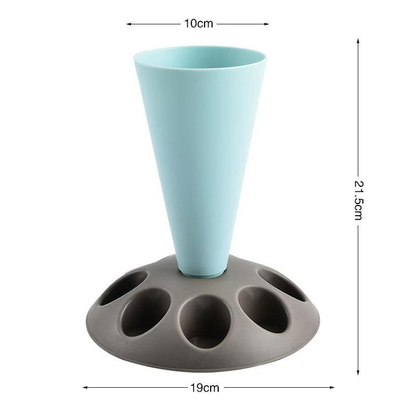 Piping Bag Nozzles Storage Rack Stand With 8 Slots Large Capacity Pastry Bag Mounting Holder Organizer Baking Accessories