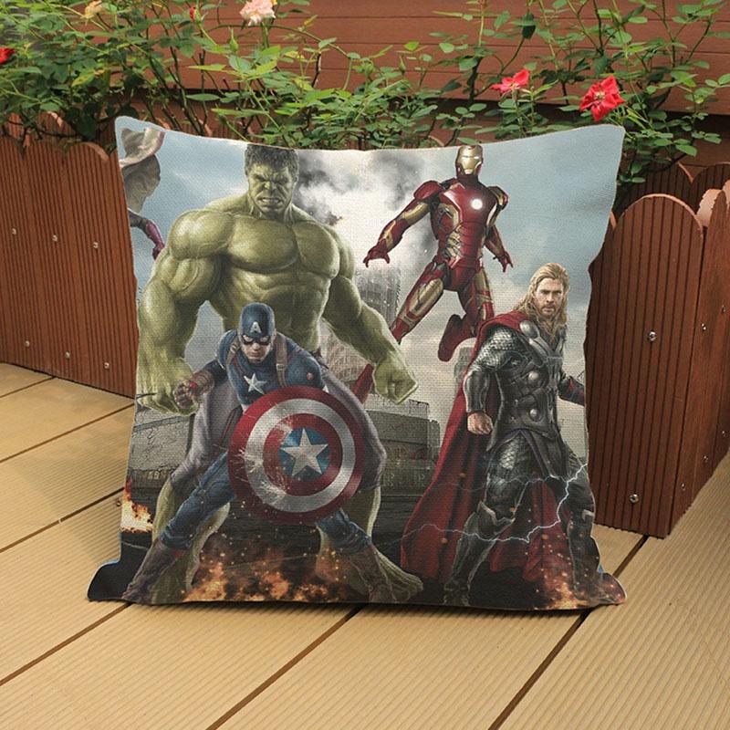 Luxurious Super Soft Avengers Alliance Cushion Cover Featuring Iconic Iron Man Design