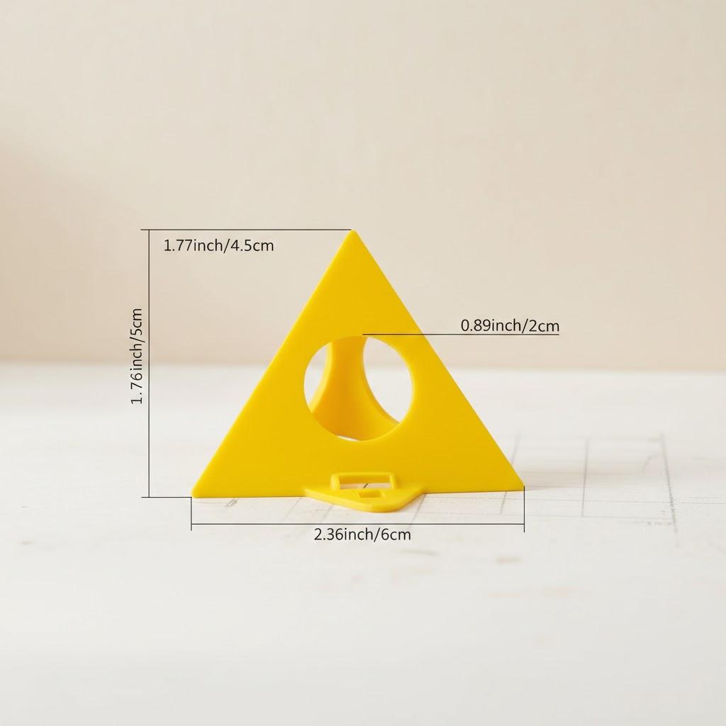 

10PCS Triangle Spray Painting Powder Coating Wood Board Support Stand Foot Pad Plastic Cone Woodworking Paint Stand Art Supplies жовтий