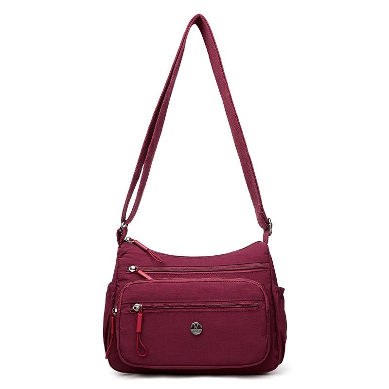 Female Crossbody Single Shoulder Lightweight Nylon Cloth Bag