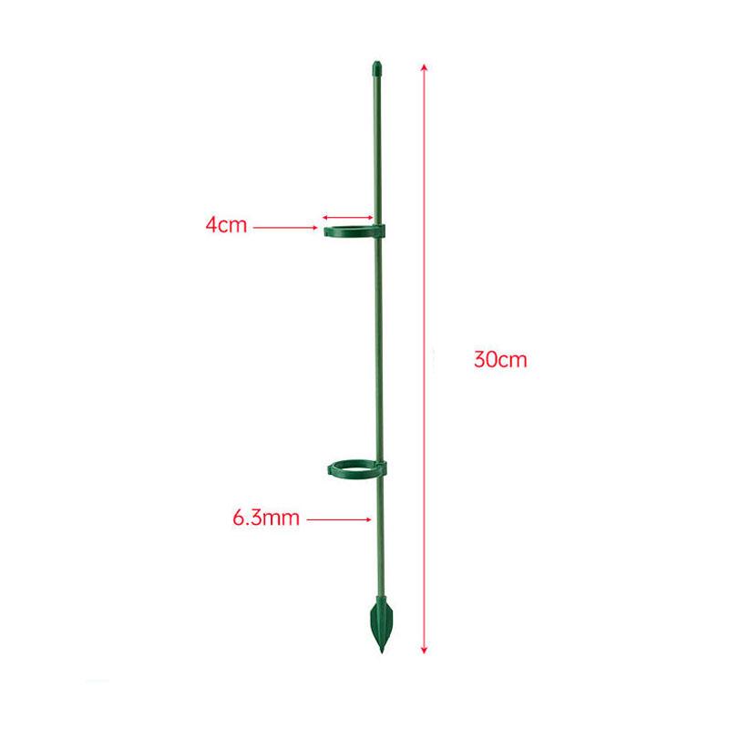 Plant Supports for Indoor Plants,  30cm Plant Stakes Support Sticks with Clips, Adjustable Monstera Support for Orchid Rose Flower